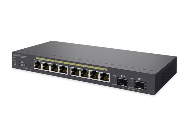 EnGenius ECS2310FP Cloud Switch 8×2.5GE | 2×10G SFP+ | PoE+ 114W 