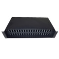 144 fiber 2U patchpanel SysM LC-Quad Svart, 36xLC-Quad