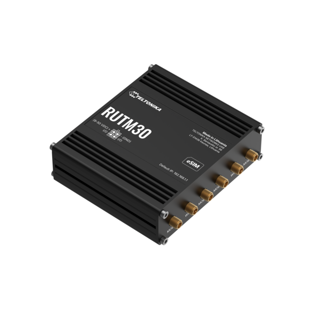Teltonika RUTM300 5G-ruter 1x5G, eSIM+2 SIM, WiFi, 2GbE 