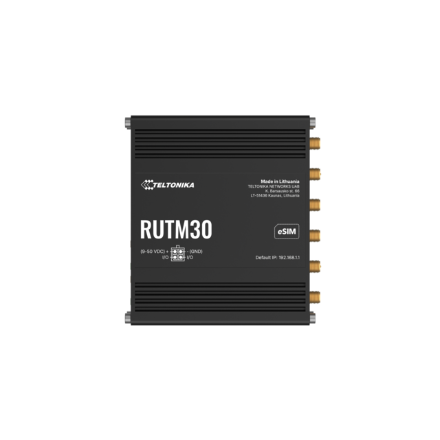 Teltonika RUTM300 5G-ruter 1x5G, eSIM+2 SIM, WiFi, 2GbE 