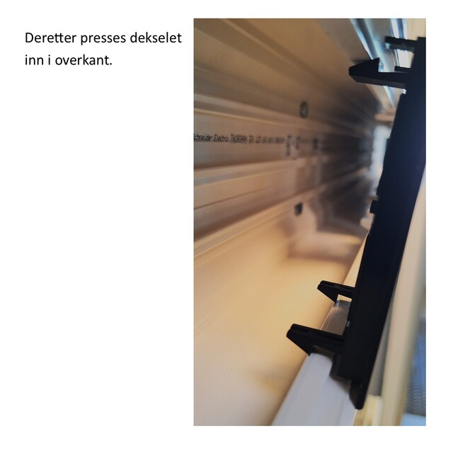 Kanaluttak f/TEK 2xkeystone Polarhvit FF6018, Halogenfri 