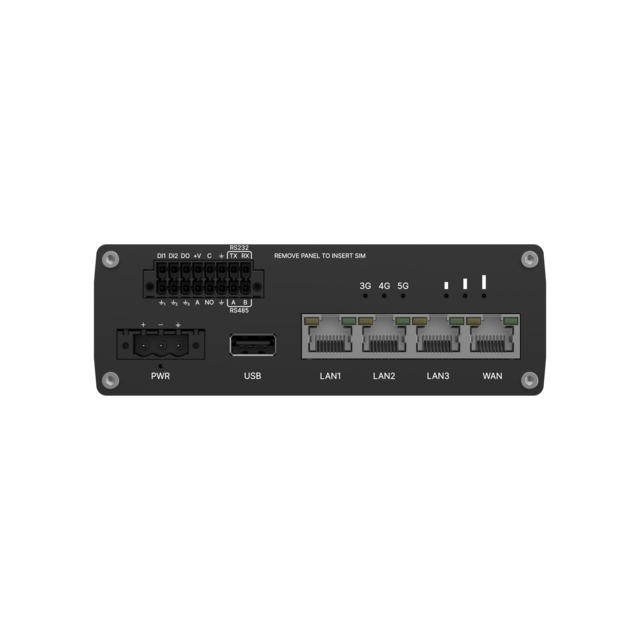 Teltonika RUTM55 5G-ruter 1x5G (Cat19 LTE), RS232/485 og eSIM 