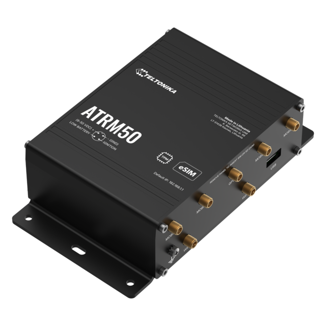 Teltonika ATRM50 5G-ruter M12-Eth 5G, 4xM12-Eth, WiFi5, 2 SIM, eSIM 