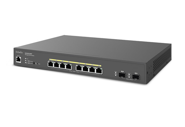 EnGenius ECS2510FP Cloud Switch 8x 2.5GbE | 2x 10G SFP+ | PoE+ 240W 