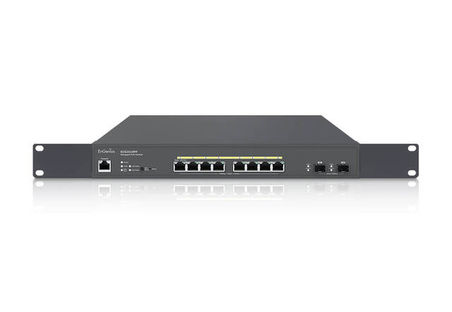 EnGenius ECS2510FP Cloud Switch 8x 2.5GbE | 2x 10G SFP+ | PoE+ 240W 