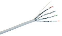 4par Cat 6A U/FTP LSOH Nettverkskabel Lasun, Skjermet Lys gr&#229;