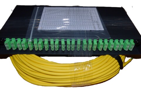 48 fiber SM QXAI SC/apc 50meter i SysM Leverand&#248;rmontert i SysM-panel