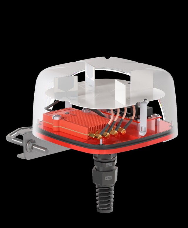 QuShell for Rajant Cardinal AG1 ink. PoE Kombinert antenne/kapsling m. PoE 