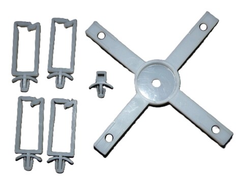 Kveilekryss for E-Panel med kabelklips