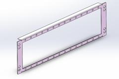 3U LGX 30 ramme for 14 stk  LGX30 bokser