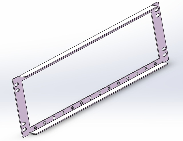 3U LGX 30 ramme svart for 14 stk LGX30 bokser, Telia 