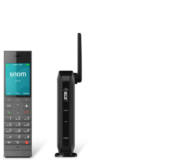 Snom HM201 DECT telefon Snom HM201 DECT telefon for hotellrom 