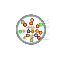 10 par PTS 0,6 mm Solid LSOH Halogenfri, 22AWG