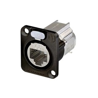 Neutrik EtherCON RJ45 Cat6A chassis sort IDC, Sort, NE8FDX-Y6-B 