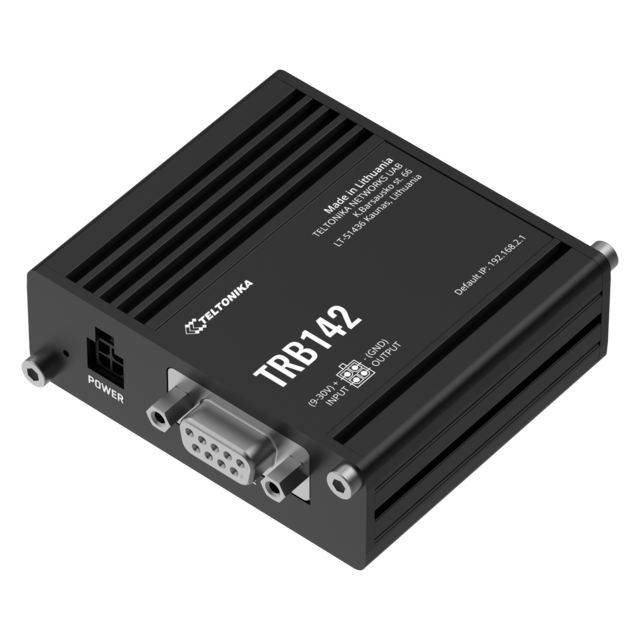 Teltonika TRB142 LTE Cat1-gateway 1 RS232, 1 SIM, 1 antenne, Cat1 LTE 