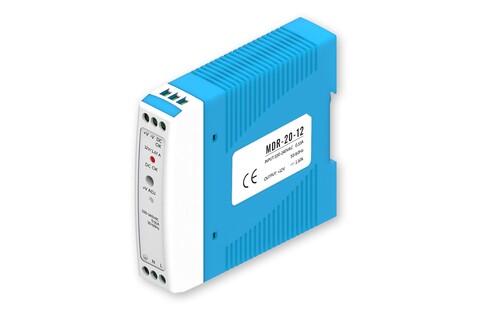 DIN RAIL POWER SUPPLY, 20W, 12V