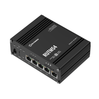 Teltonika RUTM54 5G-ruter 1x5G, 2 SIM, WiFi, 4GbE, GPS/GNSS