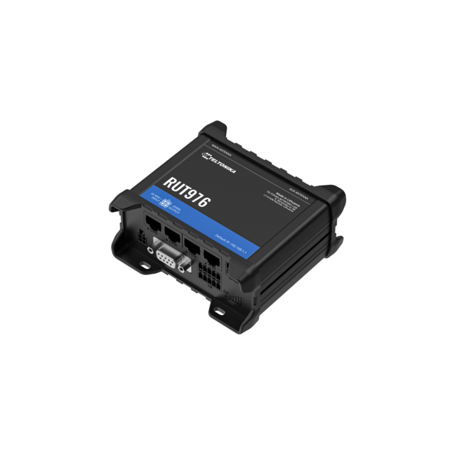 Teltonika RUT976 RedCap 5G-ruter 1xRedCap, 2 SIM, WiFi, GPS/GNSS, seriell 