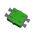 SC/apc Duplex Adapter SM Gr&#248;nn, u/flens