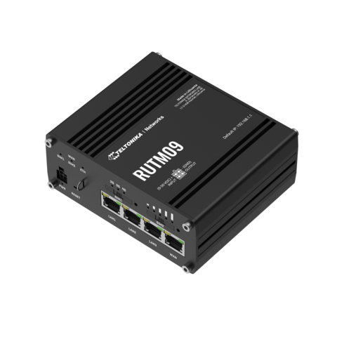 Teltonika RUTM09 4G-ruter 4G CAT6, 2 SIM, 4GbE, GPS/GNSS