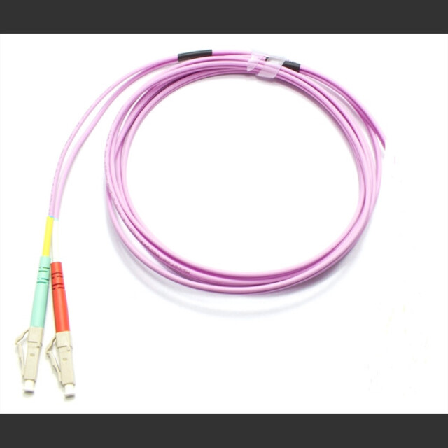 LC-LC DPX OM4 Fiberpatch FR-LSOH, Patchkabel, Fibersnor