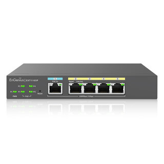 Engenius EXT1105P PoE+ Switch Extender 5-Port Gb PoE+, 60W