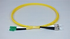 LC/apc-FC Dpx Fiberpatch SM  1m gul Patchkabel / Fibersnor SM G657.A1