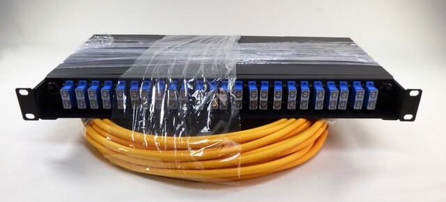 48 fiber SM QXAI SC 20meter i SysM Leverandørmontert i SysM-panel 
