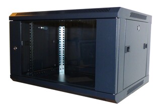 6U Veggskap SysM 19&quot; B600xD450 l&#229;sbart,