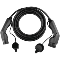 Ladekabel 5m T2-T2 uttak 32A/3-fas 22kw Mode 3, TPU, GRATIS FRAKT