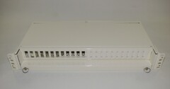 24 Fiber 1,5U patchpanel Serie-E SC-Dplx hvit ODF Ericsson type 19&quot;/ETSI