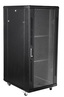42U Serverskap 19&quot; 800x1000 Svart Web Hjul, 800kg, Glass/metall, RAL9004
