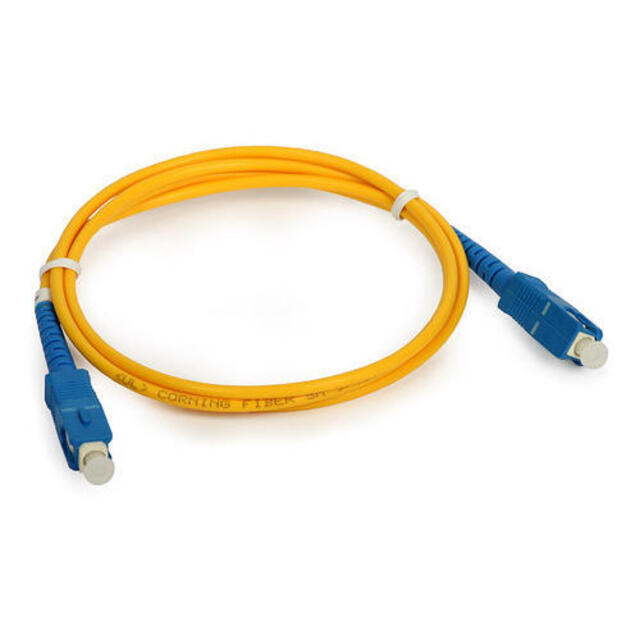 SC-SC Simplex Fiberpatch 10m Patchkabel / Fibersnor  SM 