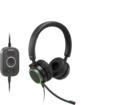 Snom A330D hodesett, duo, kablet Tosidig on- ear hodesett med ledning