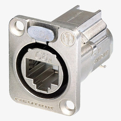Neutrik EtherCON RJ45 Cat6A chassis IDC, Nikkel, NE8FDX-Y6