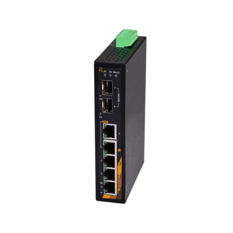 Leonton PT2-0702-SFP Switch 7-Port industriell PoE+