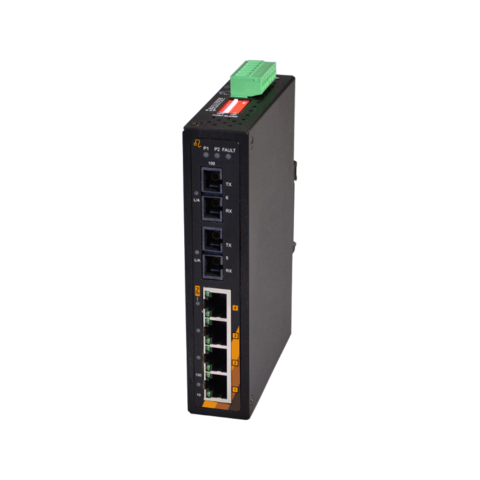 Leonton PT2-0602-M Switch 6-Port industriell PoE+