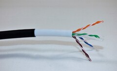 4par Cat 6 UTP Svart/hvit Ute/inne LSOH 7.4mm, Dobbel ytterkappe, Nettverkskabel