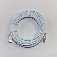 Dropkabel Cat 6A S/FTP 15 meter Skjermet Nettverkskabel 4 par LSOH hvit