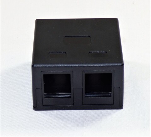 P&#229;veggboks JYH for 2xKeystone Svart 50x50x30mm