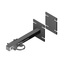 Griptel D152 veggfeste for antenner&#248;r HUP50x50, L=440, &#216;60, inkl. sleidefeste