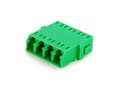 LC/apc Quad Adapter SM Grønn, uten flens