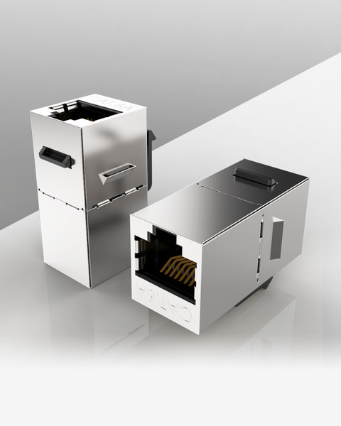 ENM Skj&#248;testykke Hun-Hun RJ45 CAT 6A STP Keystone