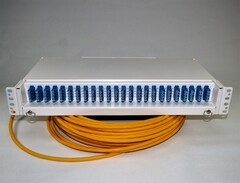 96 fiber SM QXXI LC 30 meter 1.5U Preterminert montert i panel