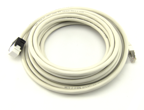 Dropkabel Cat 6A UTP 7,5 meter Uskjermet Nettverkskabel 4 par LSOH hvit