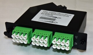 LGX30 24xLC/apc til 2x12f MPO/apc Telia, MPO-kassett