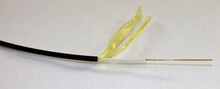 G4 Bl&#229;sekabel 3,3mm Aramid  Svart 2km trommel G652D HDPE