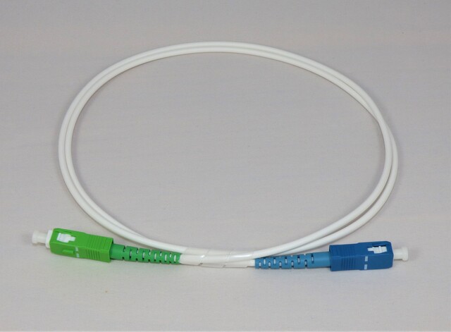 SC/APC-SC smplx hvit Abonnent kabel Patchkabel, Fibersnor, kundesnor