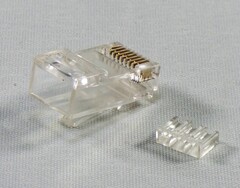 Modularkontakt RJ45 Cat6A UTP PLUGG 10pk med strekkavlaster