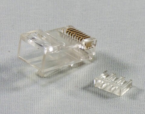 Modularkontakt RJ45 Cat6A UTP PLUGG 10pk med strekkavlaster